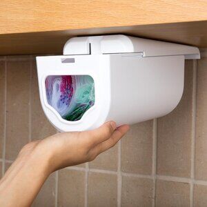 Dispenser for Ziplock Bags size Quart, Sandwich, and Snack Bags | Under-Cabinet